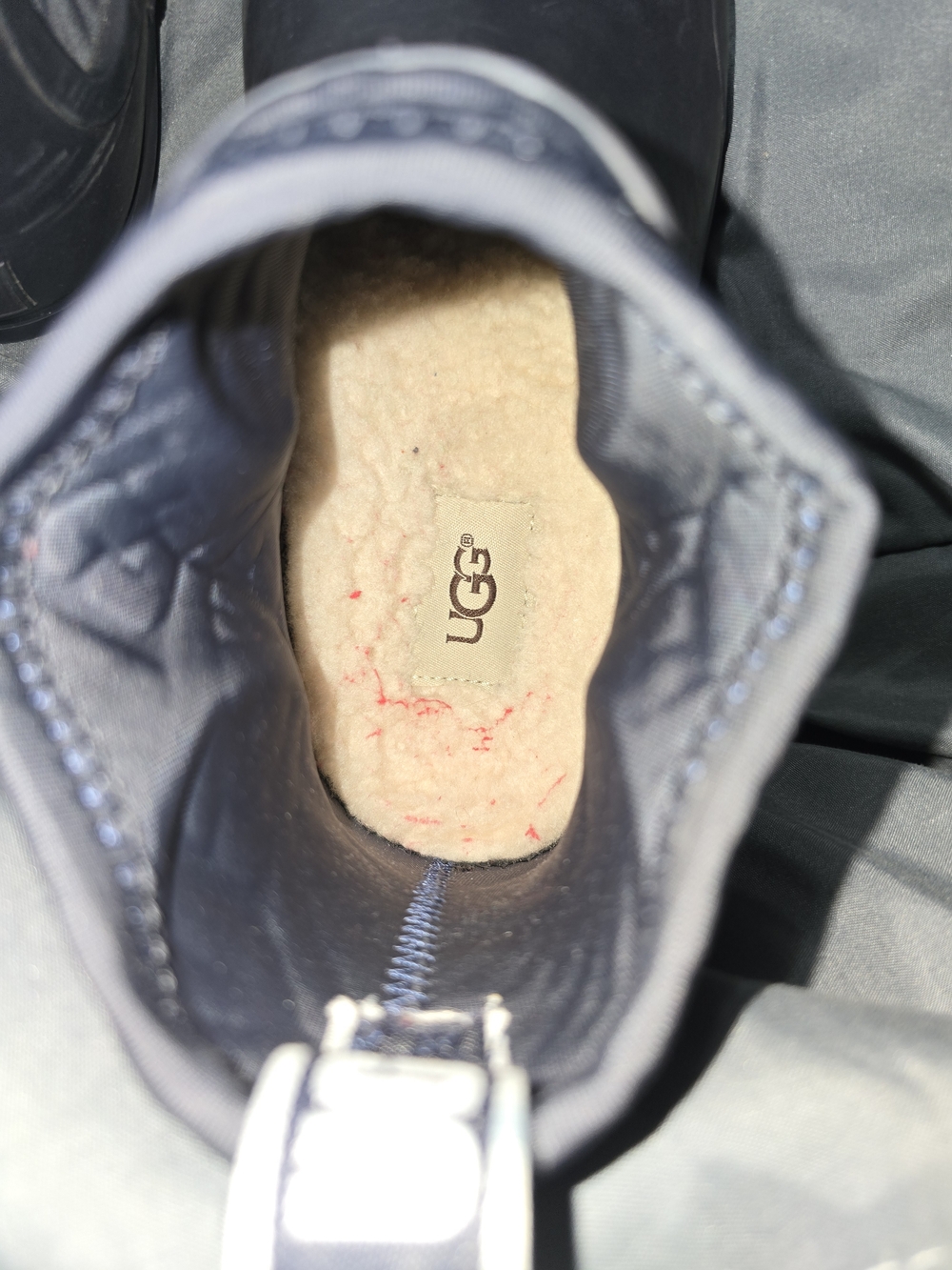 UGG Womens Dark Navy Rain Boots - Picture 4 of 5